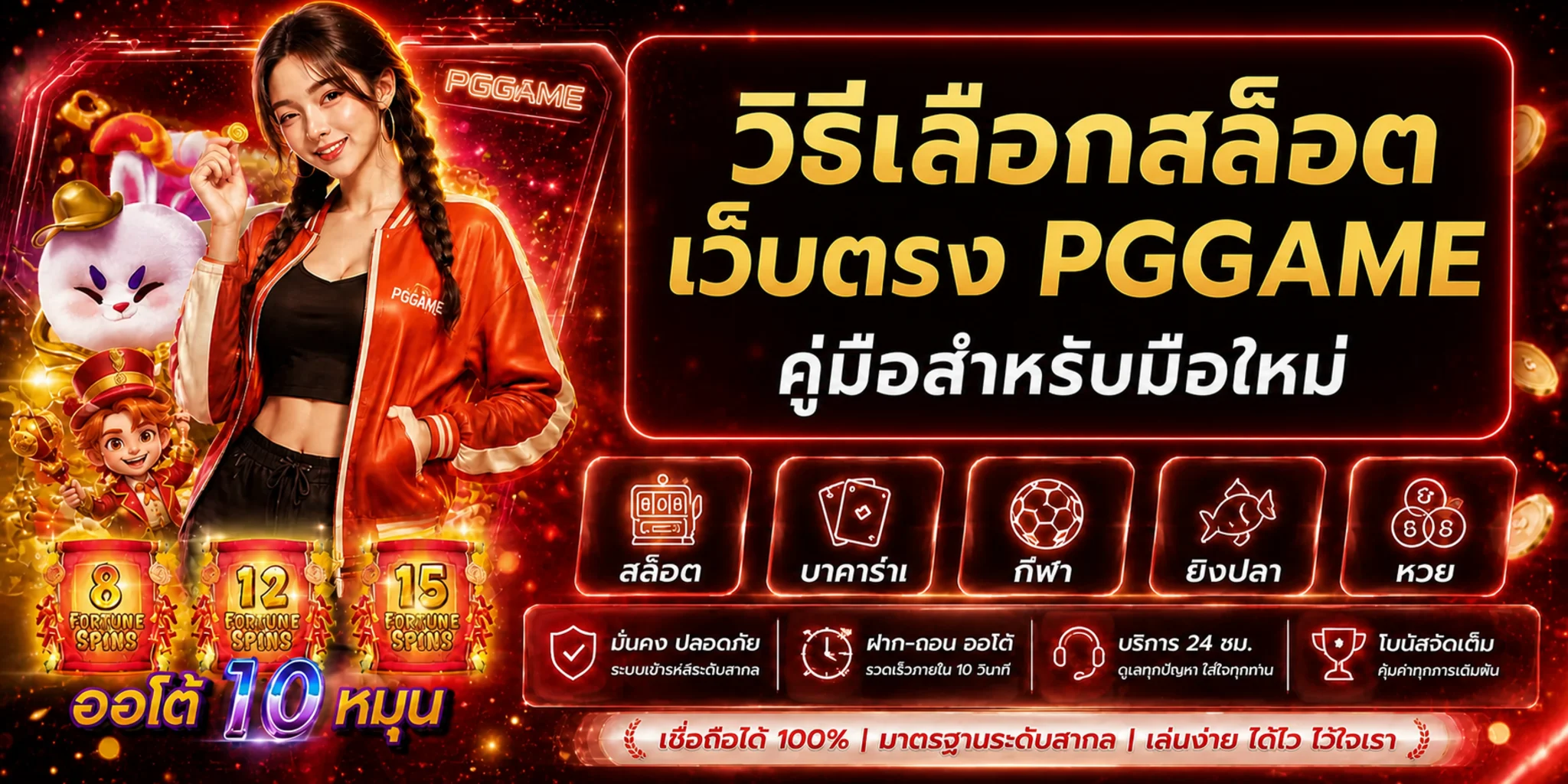 PGGAME วิธีเลือกสล็อตเว็บตรงสำหรับมือใหม่